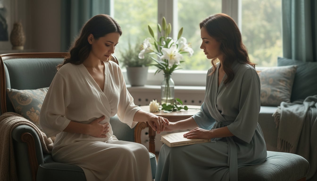 Mulher vivenciando luto gestacional